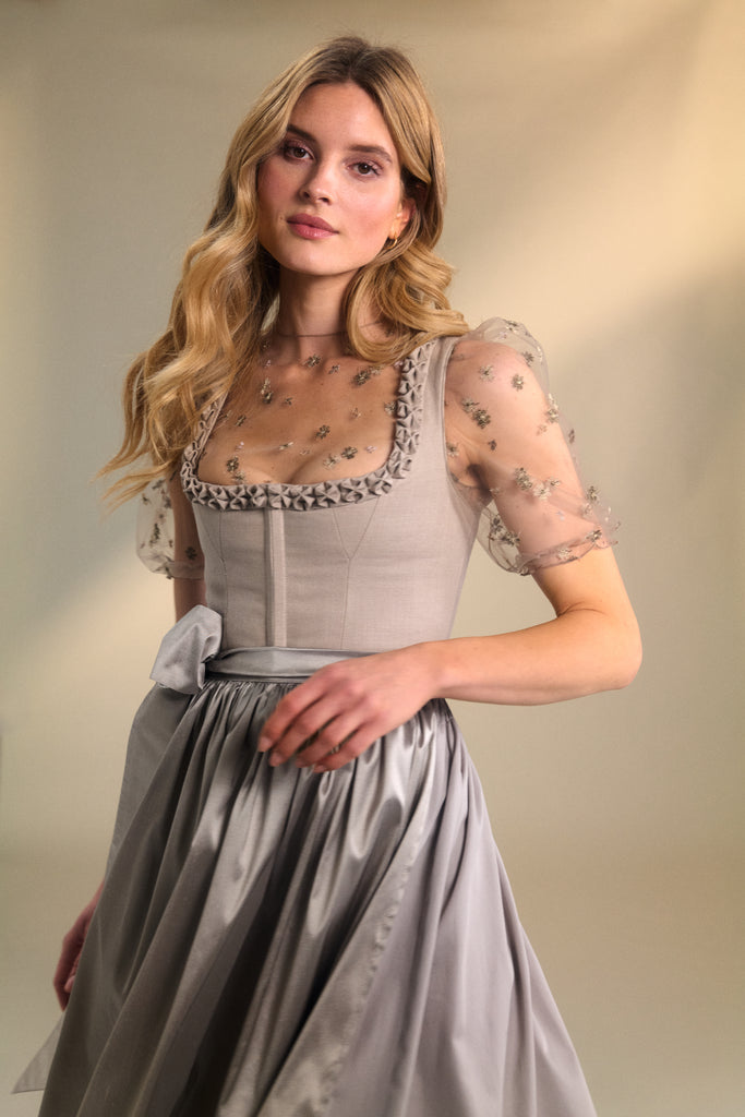 Dirndl GAIA ALL LEINEN - Taupe