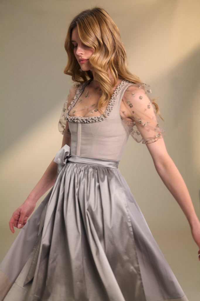 Dirndl GAIA ALL LEINEN - Taupe
