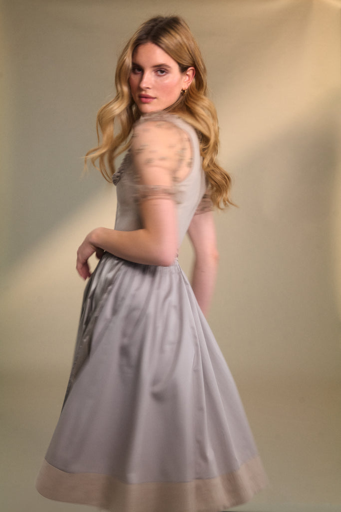 Dirndl GAIA ALL LEINEN - Taupe