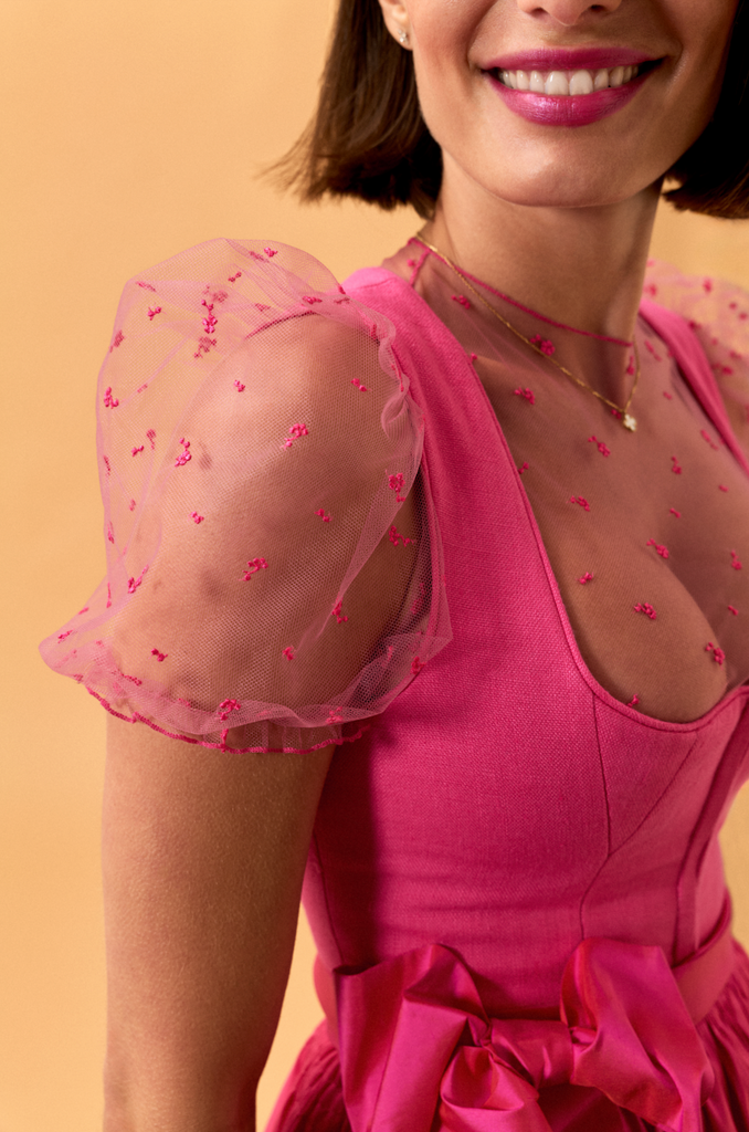 Dirndlbluse FLORENTINA - Pink