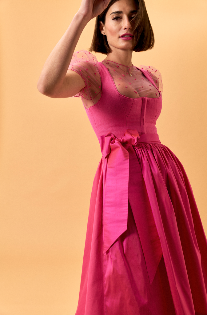 Dirndlbluse FLORENTINA - Pink