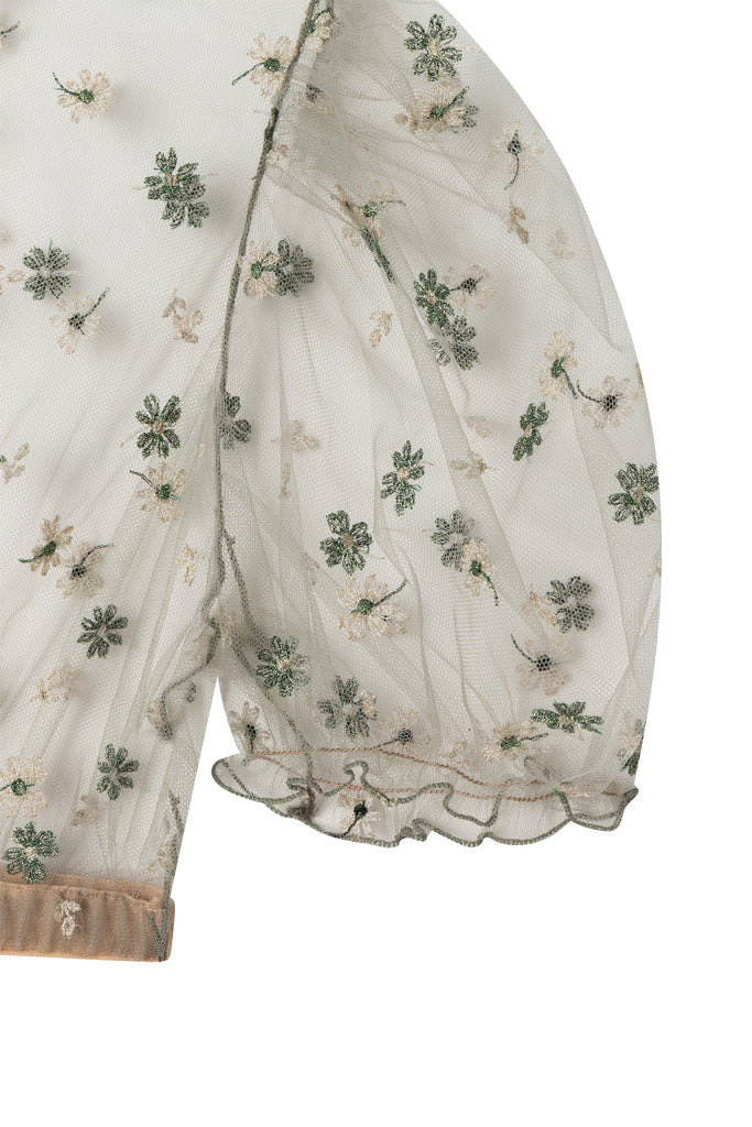 Dirndlbluse FLORENTINA - Dark Sage VOGUE