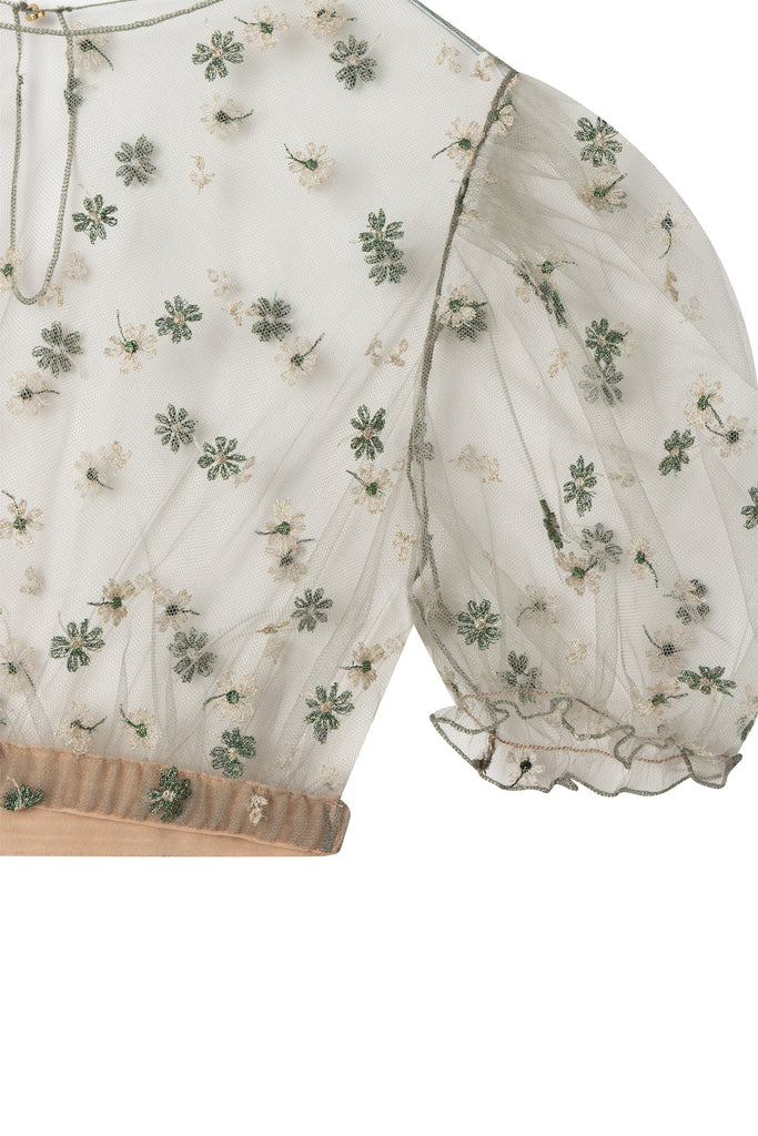 Dirndlbluse FLORENTINA - Dark Sage VOGUE