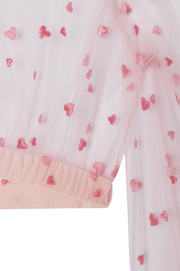 Dirndlbluse ROSA CUORI by Shanice Messina - Langarm