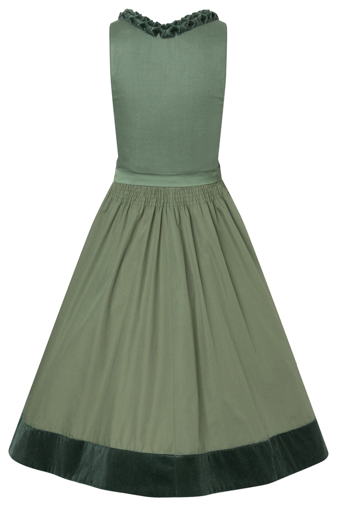 Dirndl GAIA LEINEN - Dark Sage VOGUE